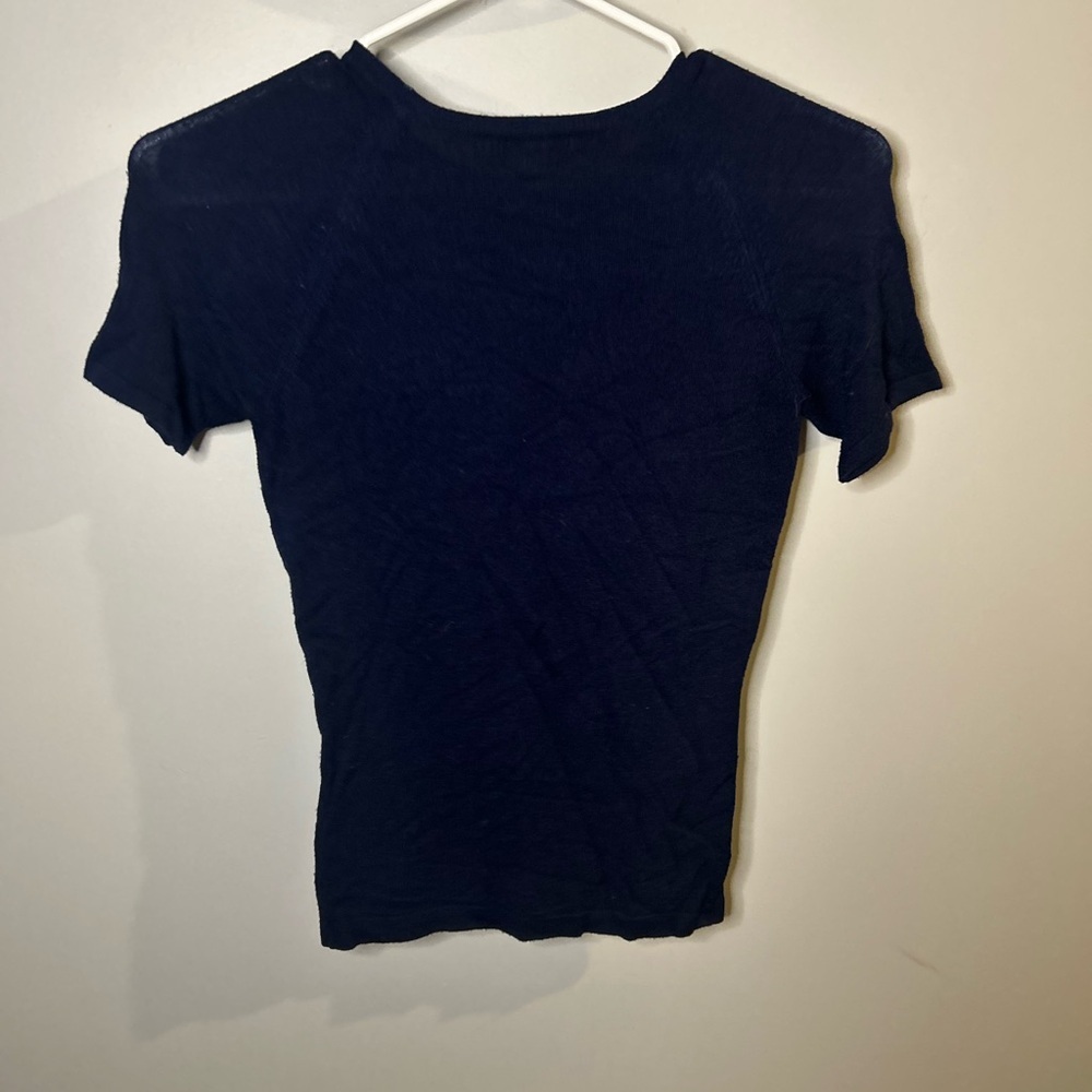 Jacob Deep Blue Fitted Tee - Picture 3 of 5